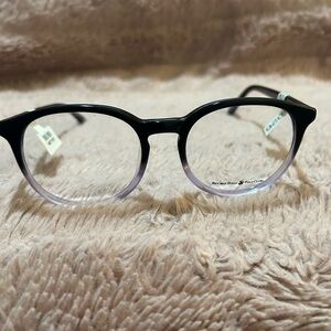 Beverly Hills Polo Club Eyeglasses BHPC 94 COL 90 Black Purple Round 50-…